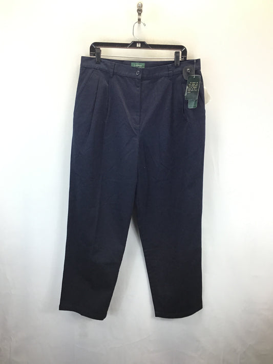 Pants Ankle By Lauren By Ralph Lauren In Navy, Size: 16