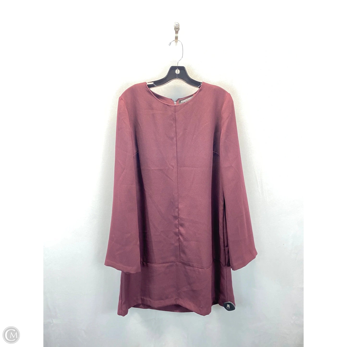 Dress Casual Short By Kenneth Cole In Burgundy, Size: L