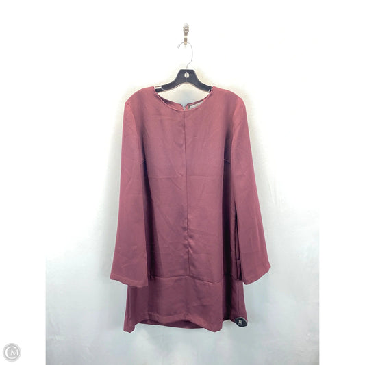 Dress Casual Short By Kenneth Cole In Burgundy, Size: L