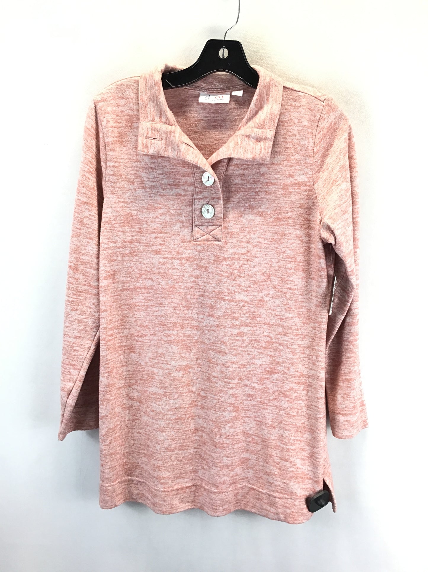 Top Long Sleeve By Denim And Co Qvc In Orange, Size: S