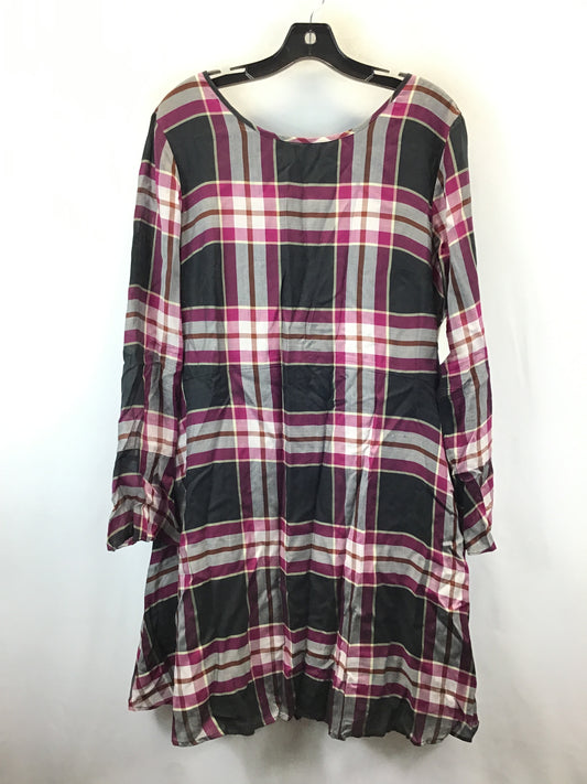 Dress Work By Loft In Plaid, Size: 14