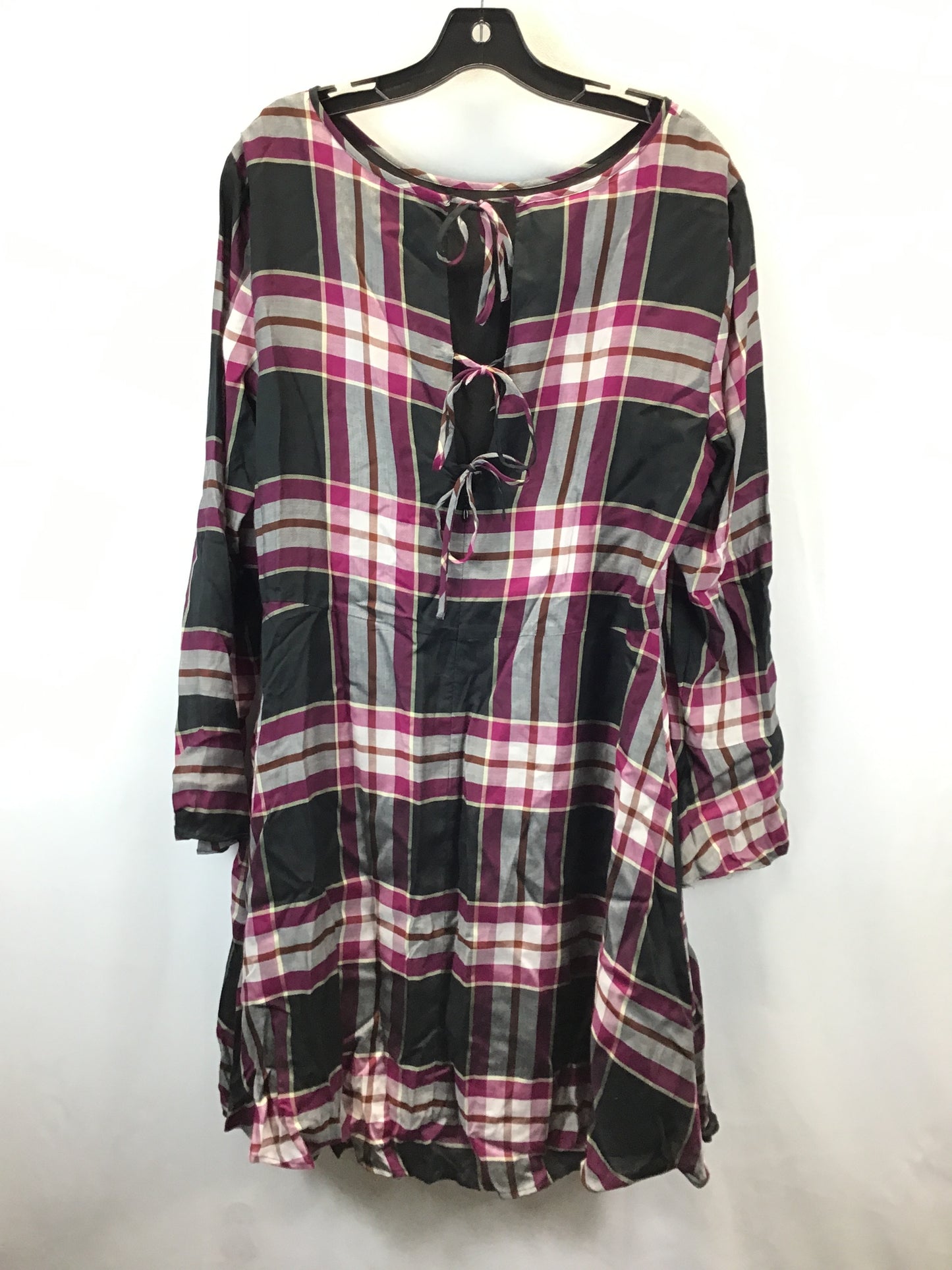 Dress Work By Loft In Plaid, Size: 14