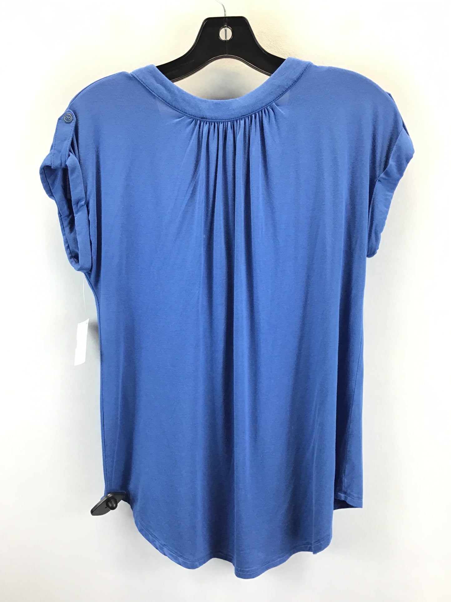 Blue Top Short Sleeve Cable And Gauge, Size M