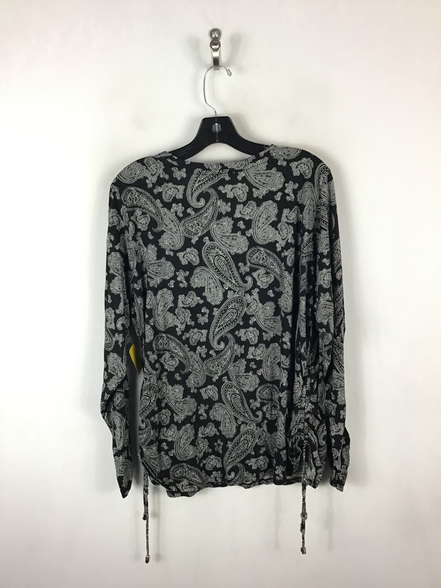 Top Long Sleeve By Michael Kors In Paisley Print, Size: 3x