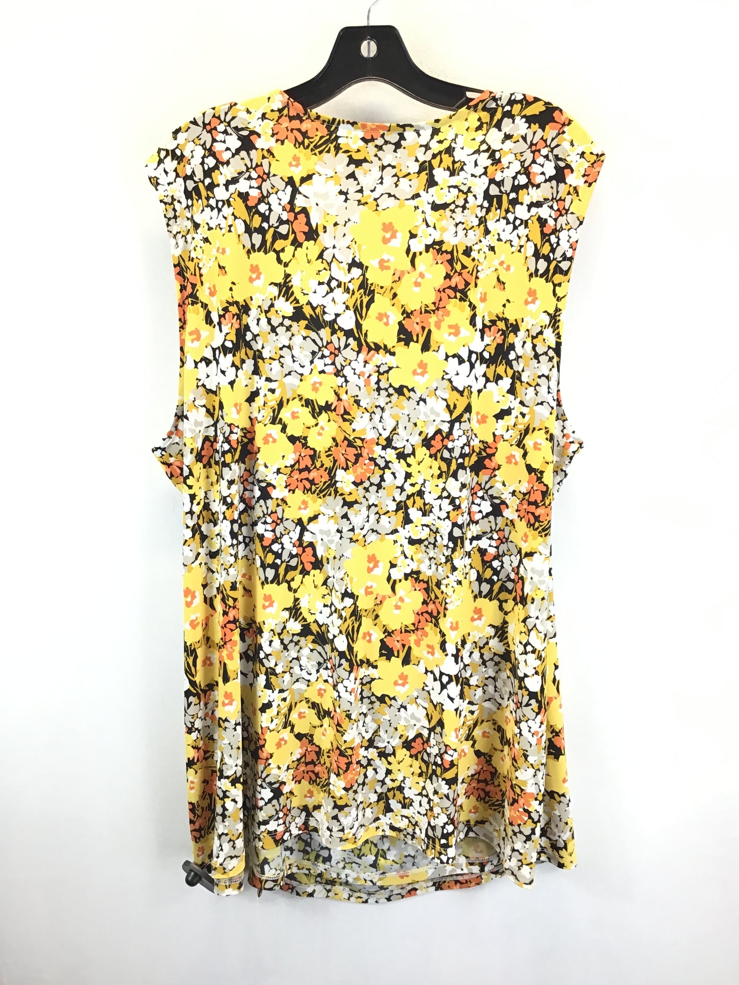 Floral Print Top Sleeveless Kasper, Size 3x