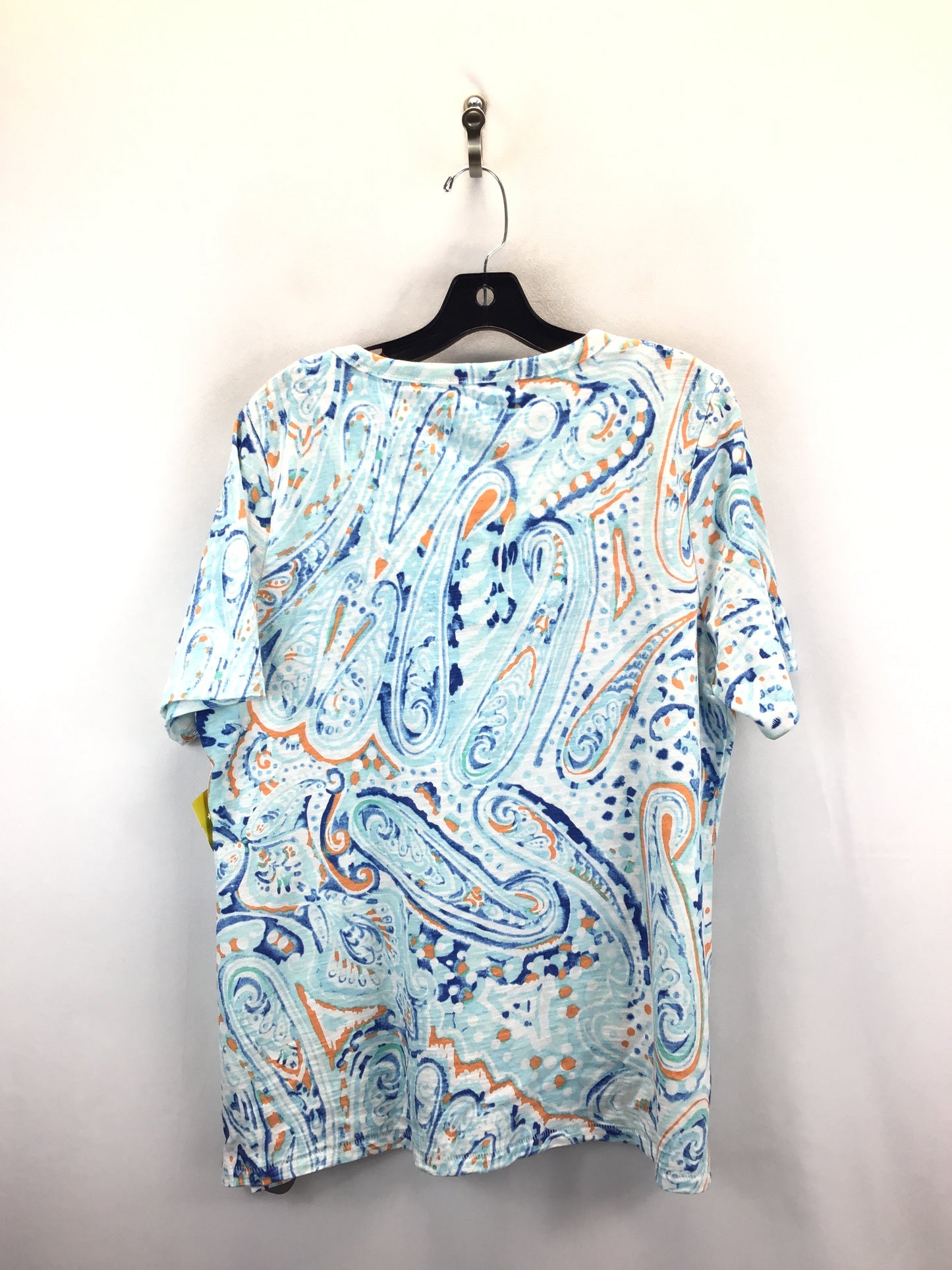 Multi-colored Top Short Sleeve Chicos, Size L