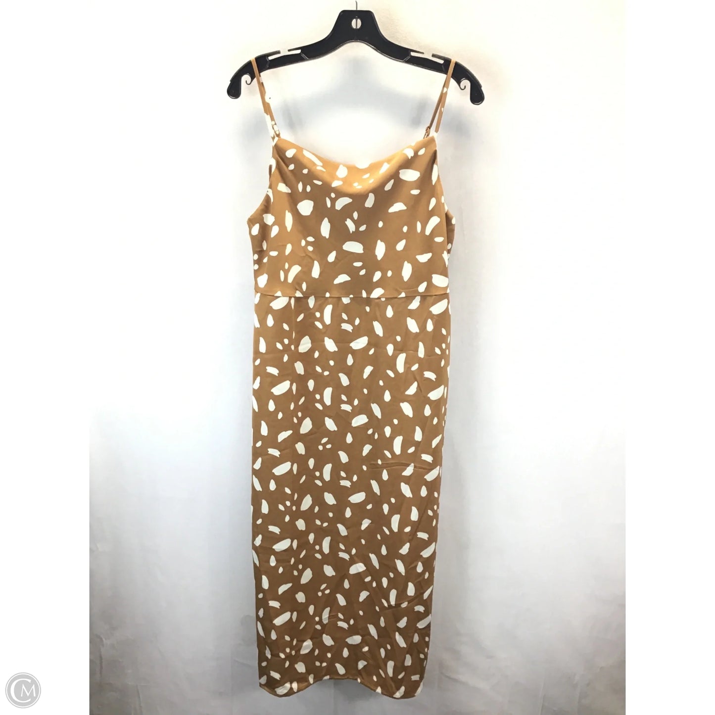 Dress Casual Maxi By Old Navy In Tan & White, Size: M