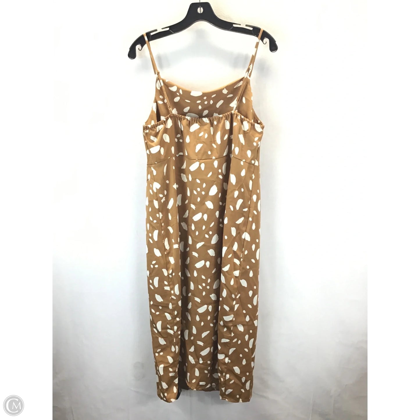 Dress Casual Maxi By Old Navy In Tan & White, Size: M