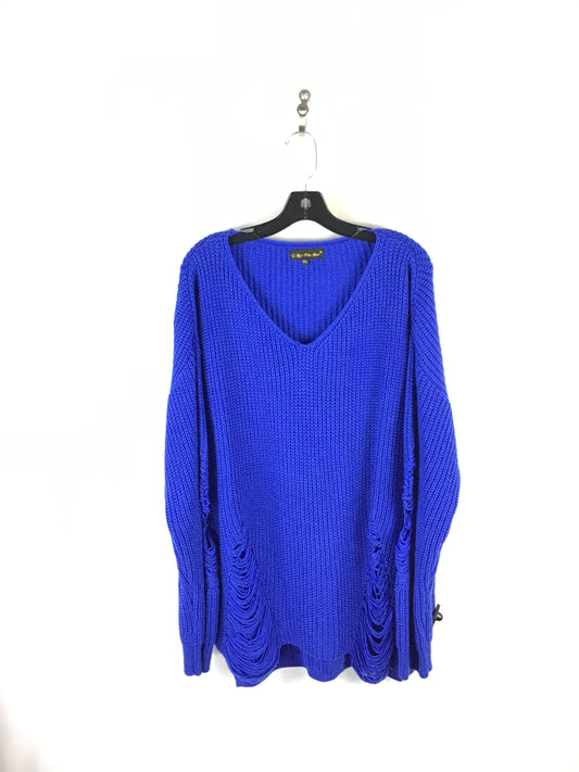 Sweater By Clothes Mentor In Blue, Size: Xxl