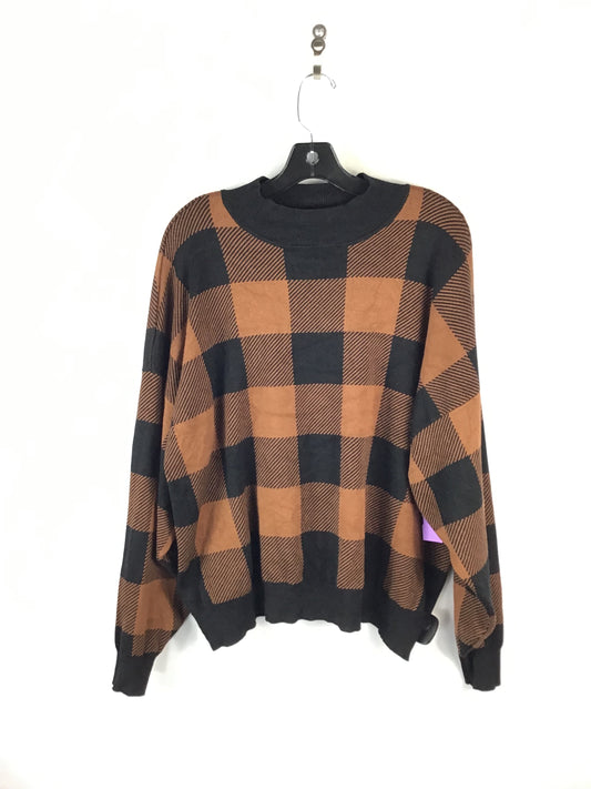 Sweater By Eloquii In Brown, Size: 22