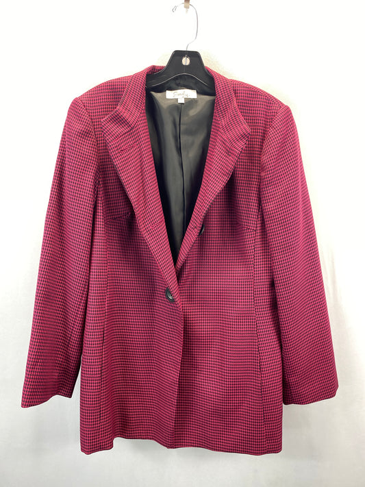 Blazer By Clothes Mentor In Red, Size: 14