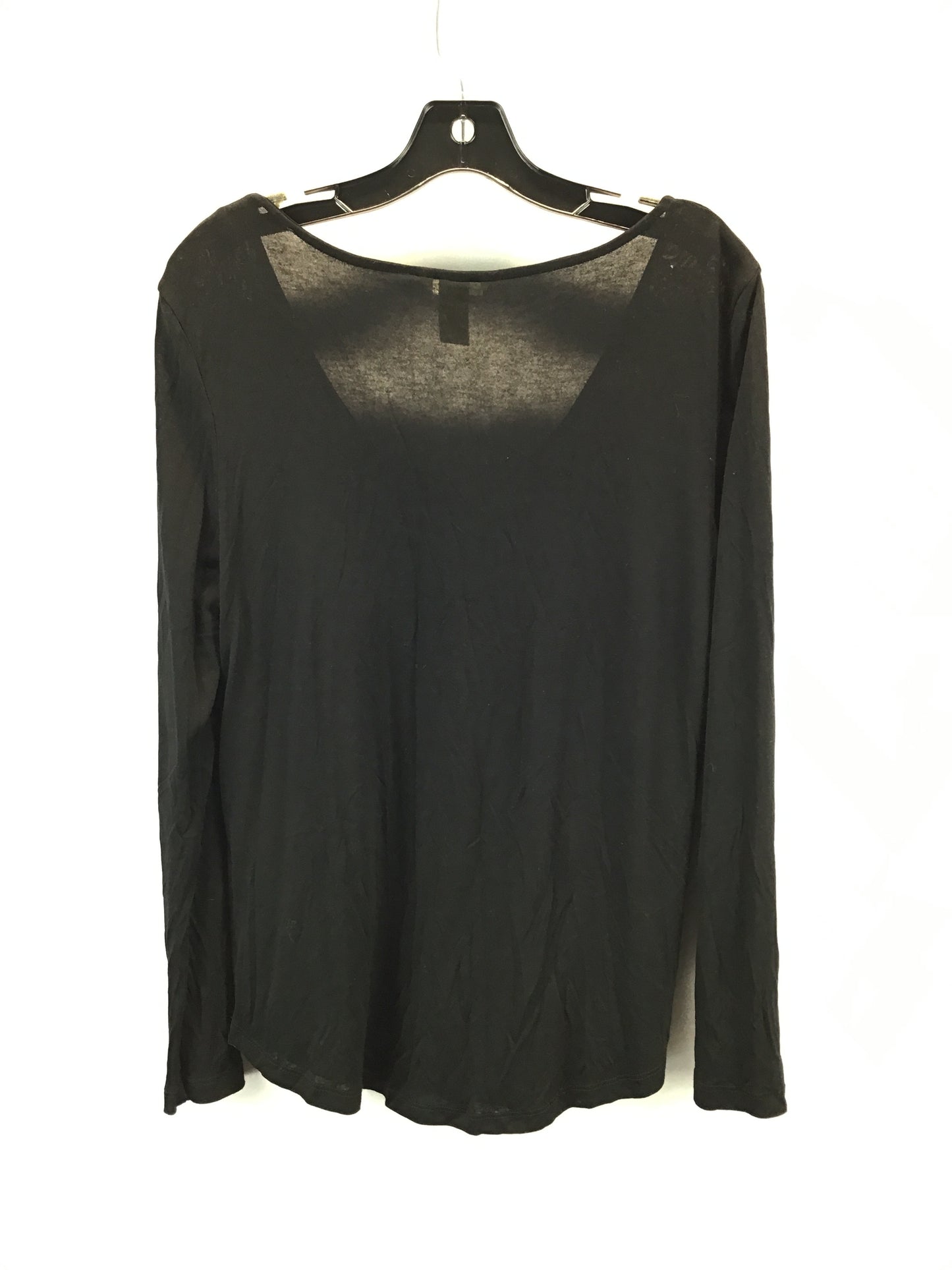 Top Long Sleeve By H&m In Black, Size: M