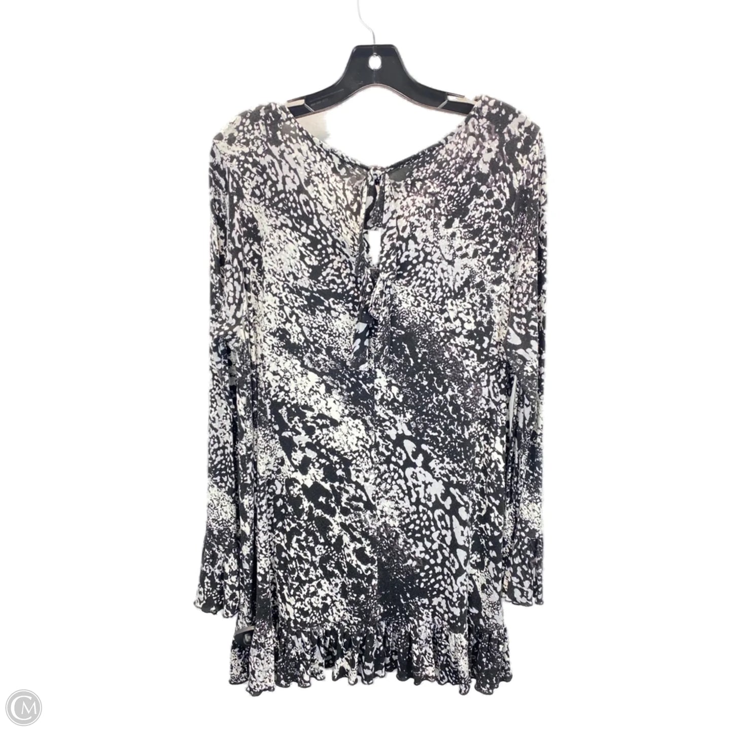 Top 3/4 Sleeve By Kate & Mallory In Black & White, Size: M