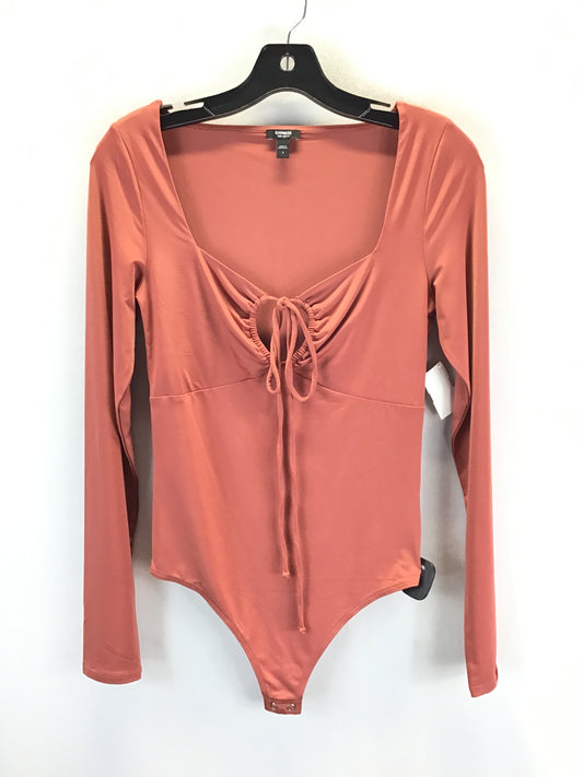 Top Long Sleeve By Express In Brown, Size: S