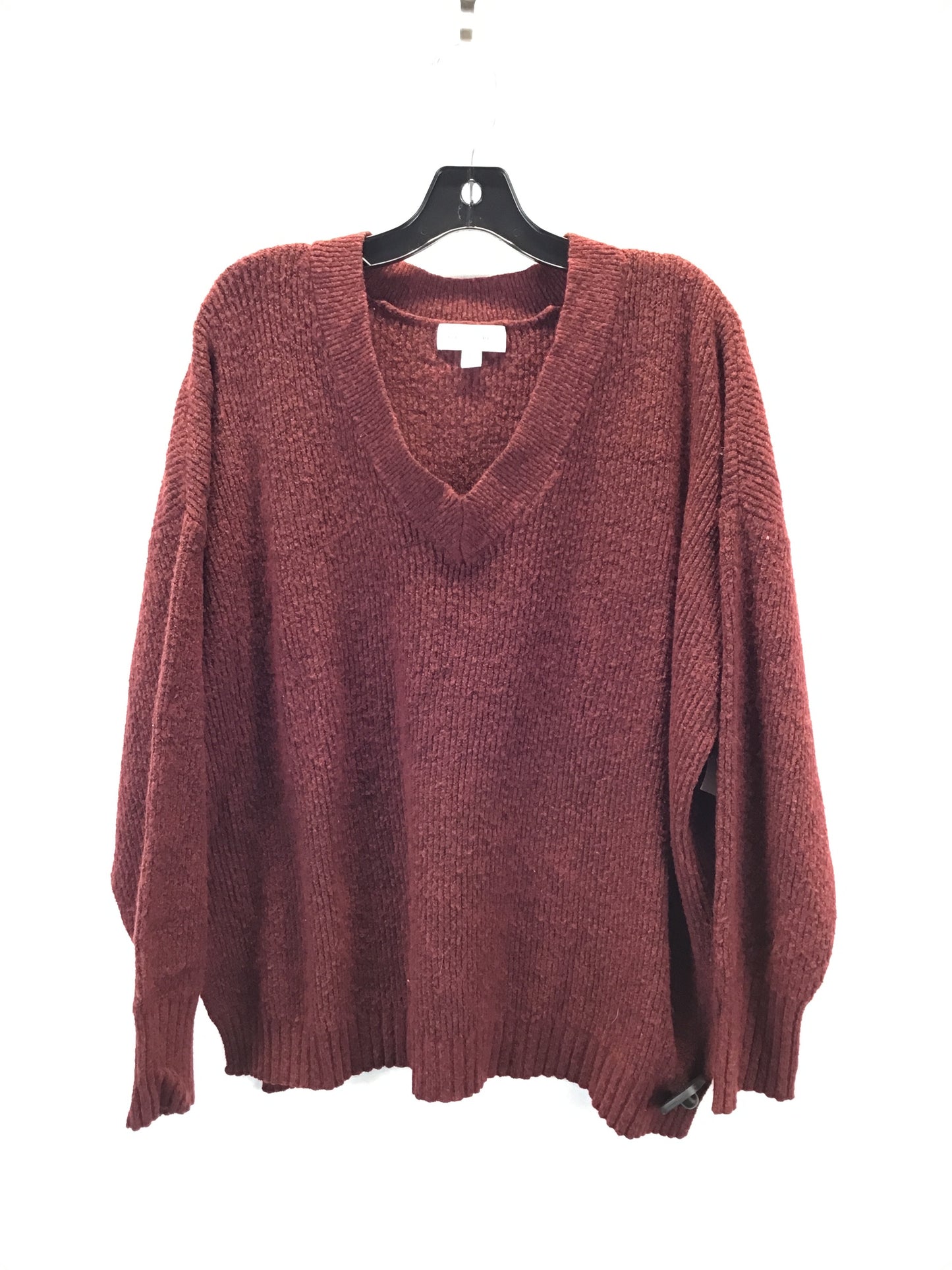 Sweater By Free Assembly In Red, Size: Xxl