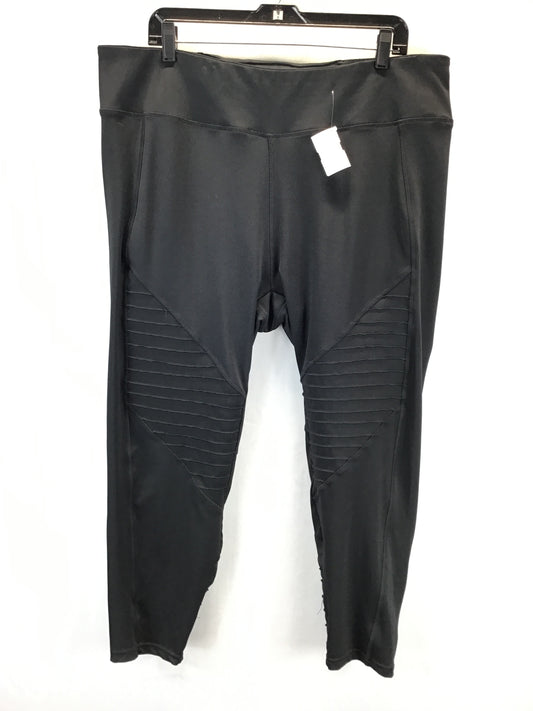 Athletic Leggings By Nanette By Nanette Lepore In Black, Size: 3x