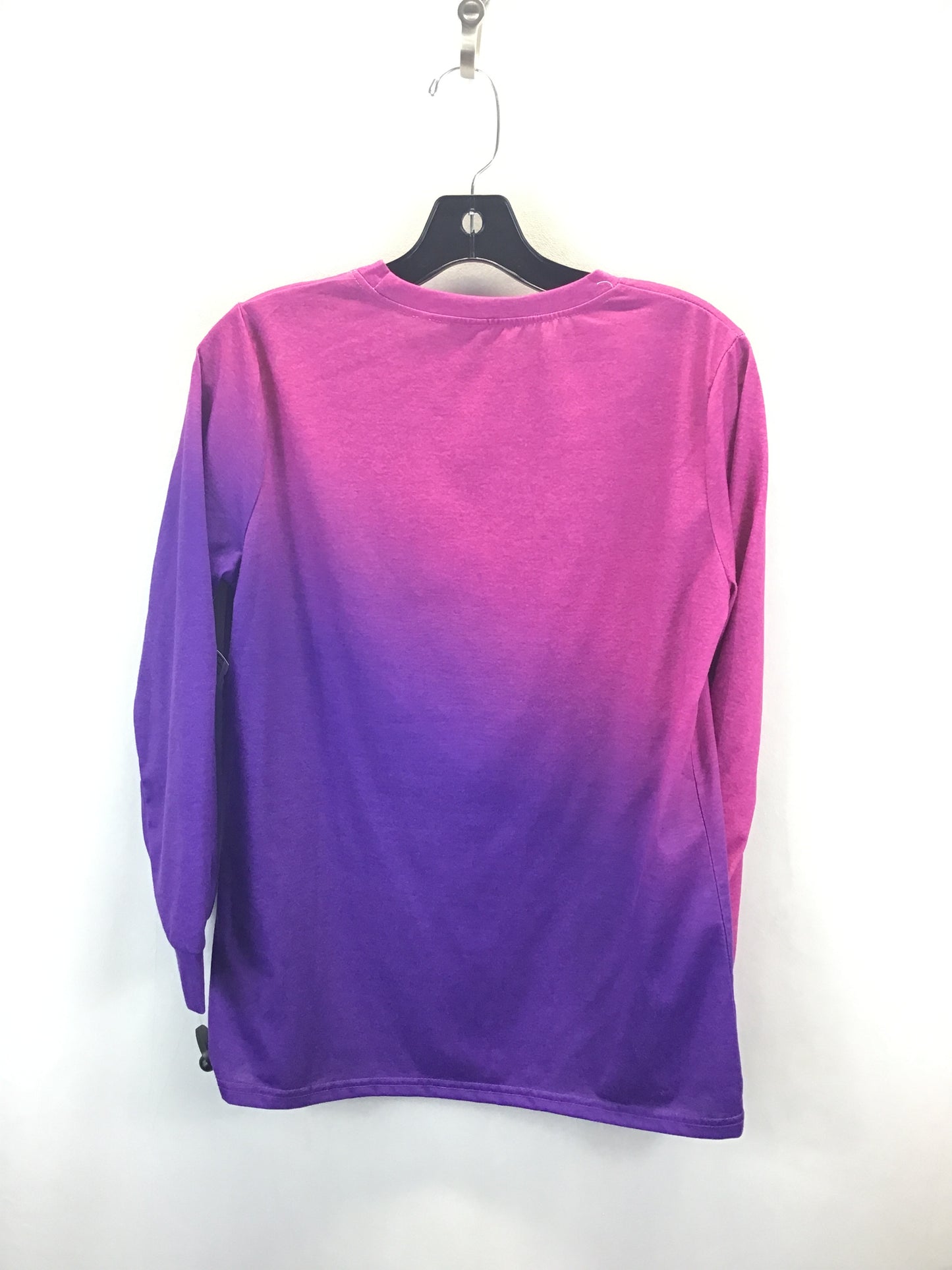 Top Long Sleeve By Clothes Mentor In Pink & Purple, Size: M