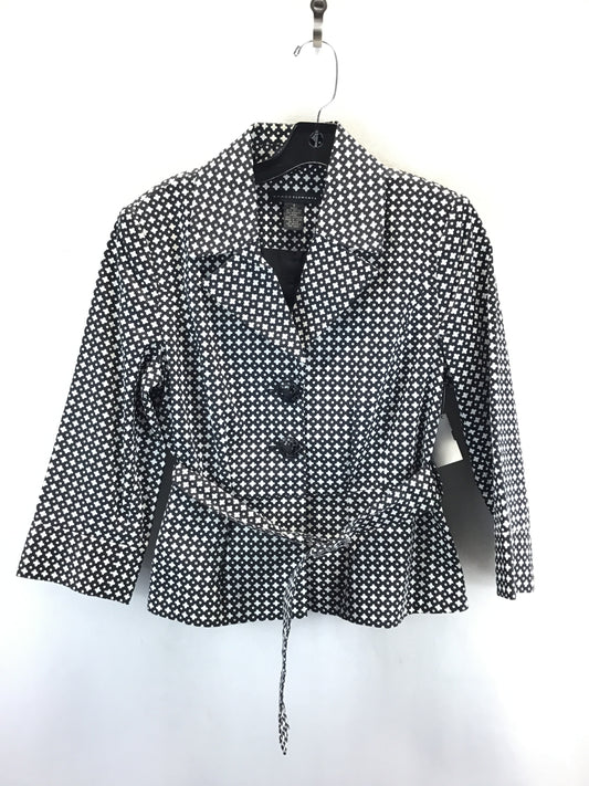 Blazer By Grace Elements In Black & White, Size: 6