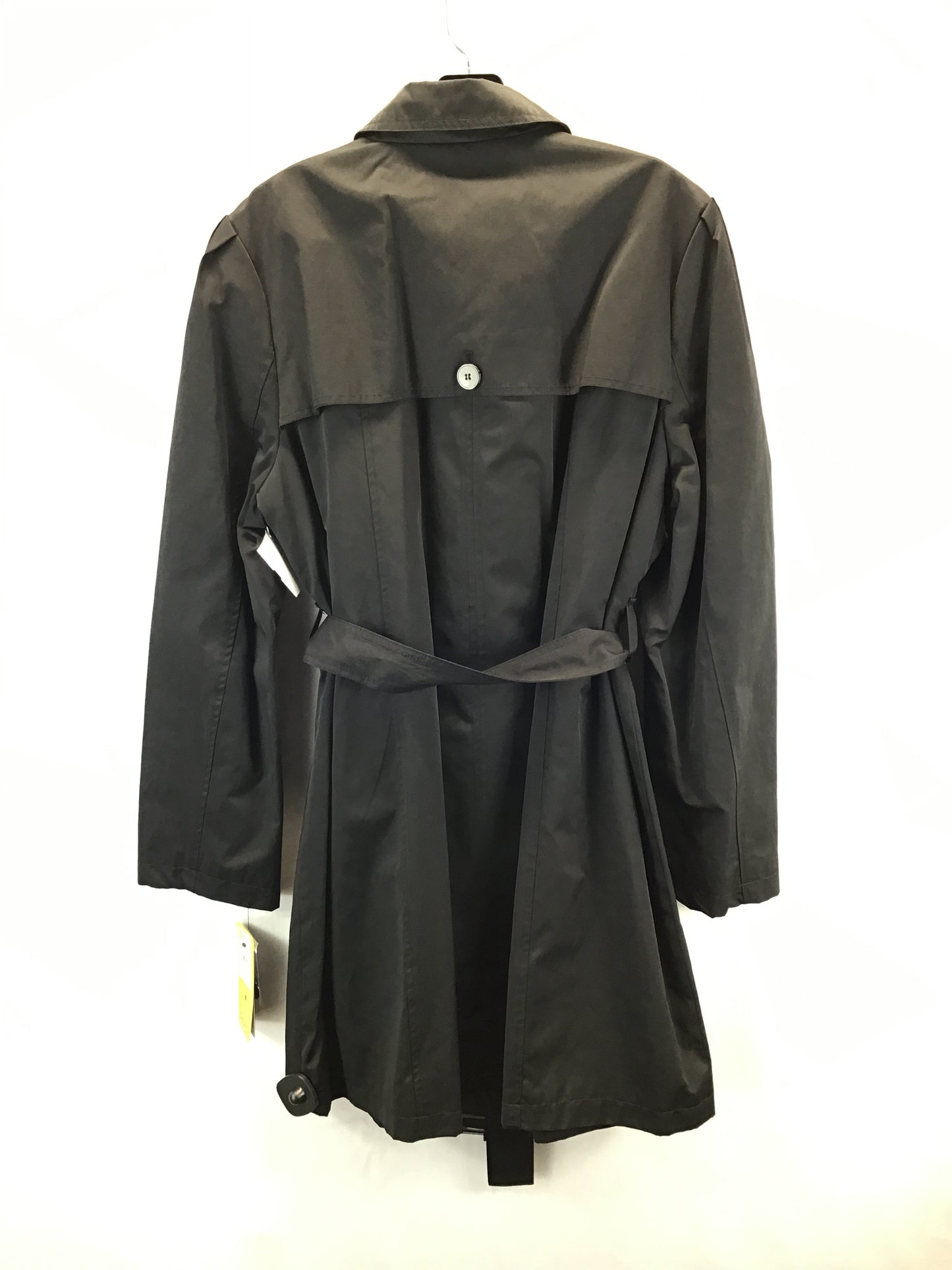 Coat Trench Coat By Clothes Mentor In Black, Size: Xxl