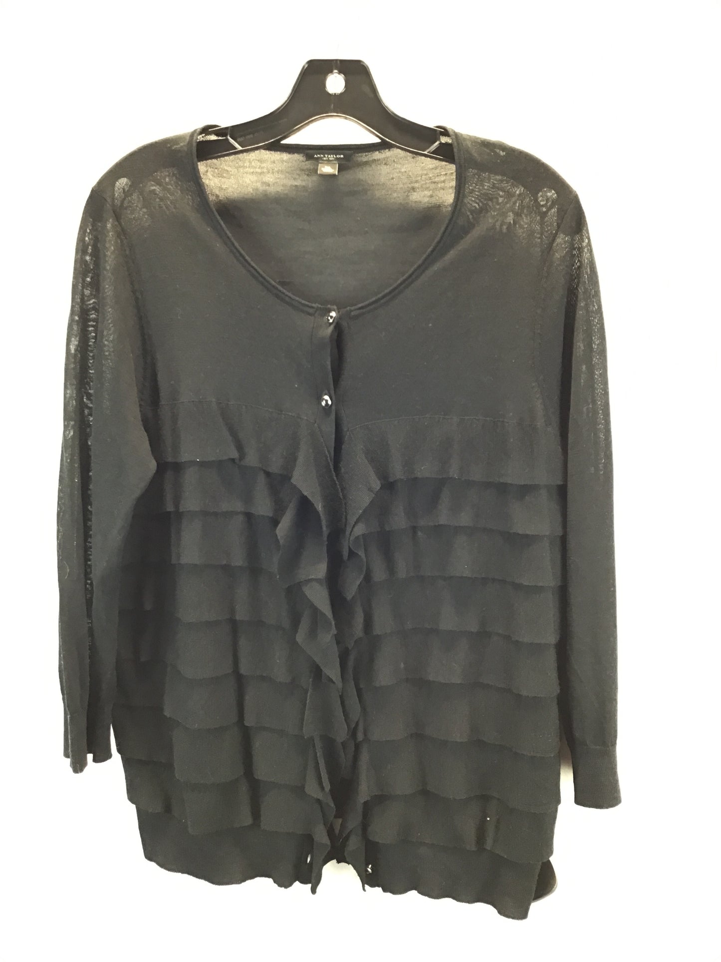 Sweater By Ann Taylor In Black, Size: Xl