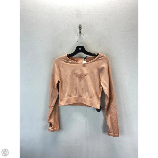Athletic Top Long Sleeve Crewneck By Clothes Mentor In Peach, Size: L