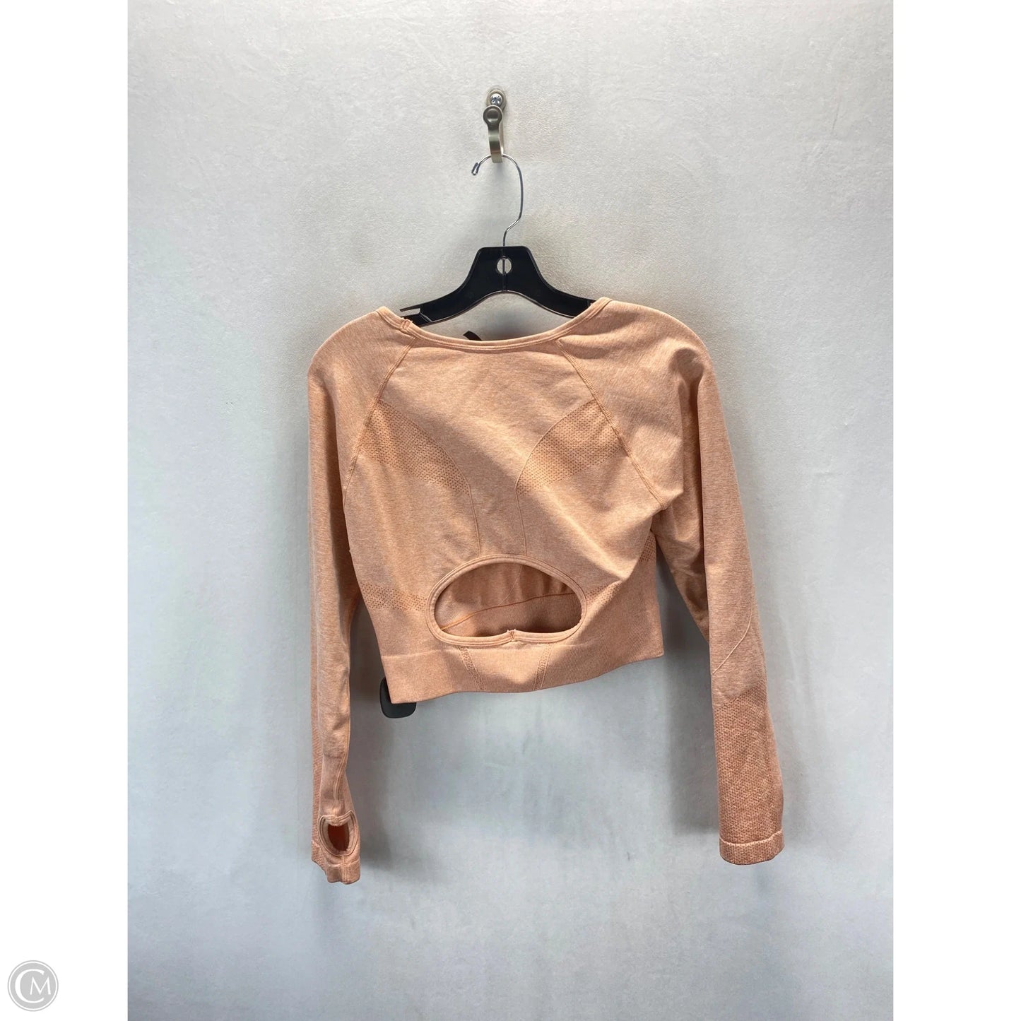 Athletic Top Long Sleeve Crewneck By Clothes Mentor In Peach, Size: L