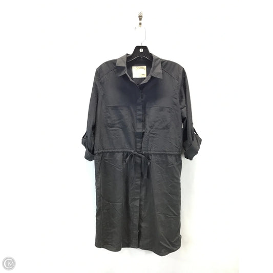 Dress Casual Midi By Loft In Black, Size: S