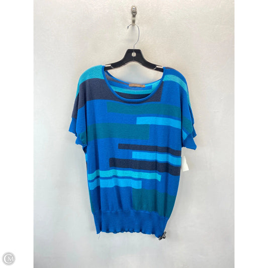 Top Short Sleeve By Limited In Black & Blue, Size: L