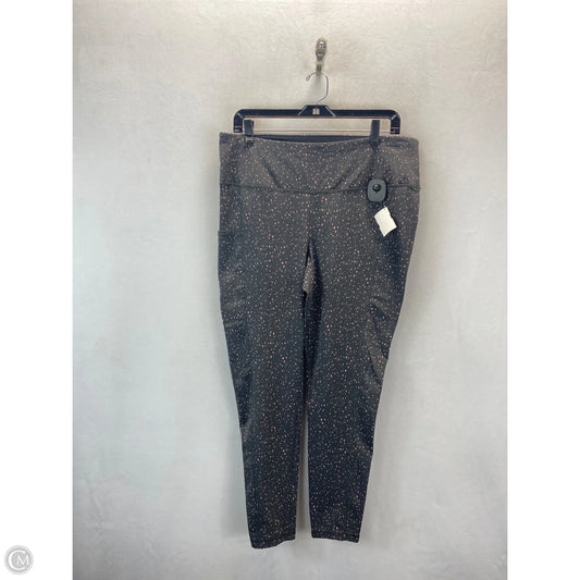 Athletic Leggings By Chicos In Grey, Size: L