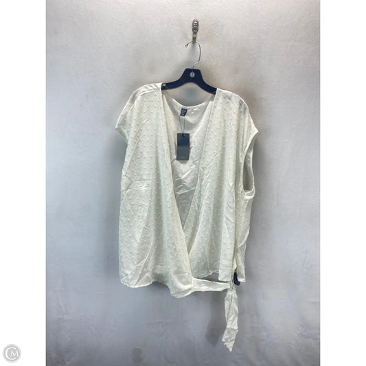 Top Sleeveless By Shein In White, Size: 24