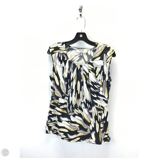 Top Sleeveless By Jones Studio In Black & Yellow, Size: S