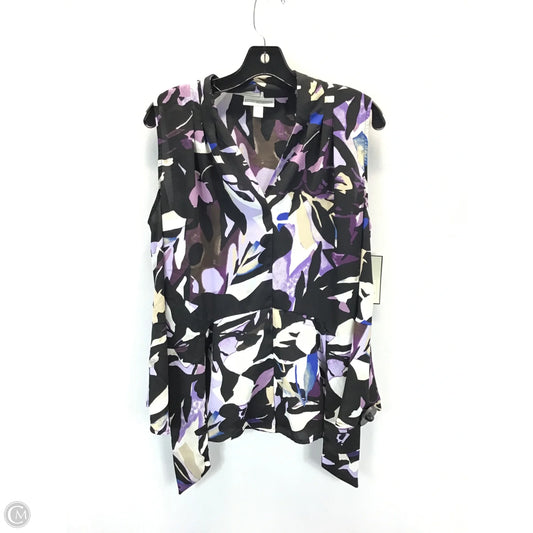 Top Sleeveless By Dana Buchman In Multi-colored, Size: L