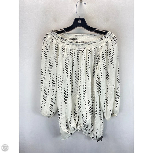 Top Long Sleeve By Clothes Mentor In Polkadot Pattern, Size: S