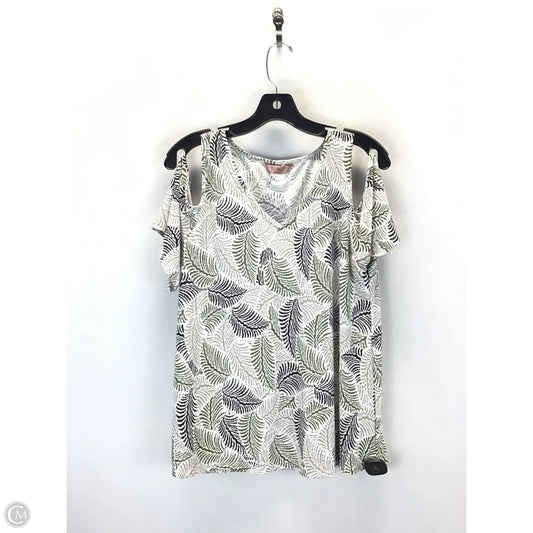 Top Short Sleeve By Sjs In Multi-colored, Size: L