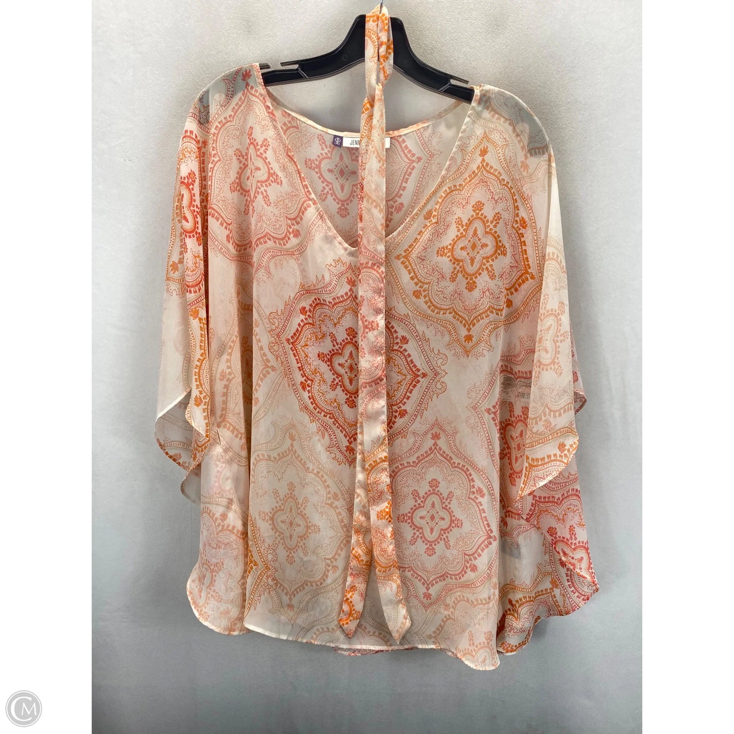 Top Sleeveless By Jennifer Lopez In Peach, Size: M