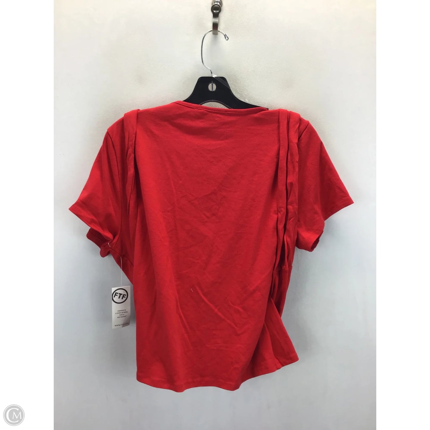 Top Short Sleeve By Fashion To Figure In Red, Size: 1x