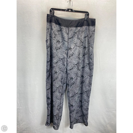 Athletic Pants By Lands End In Black & White, Size: 18