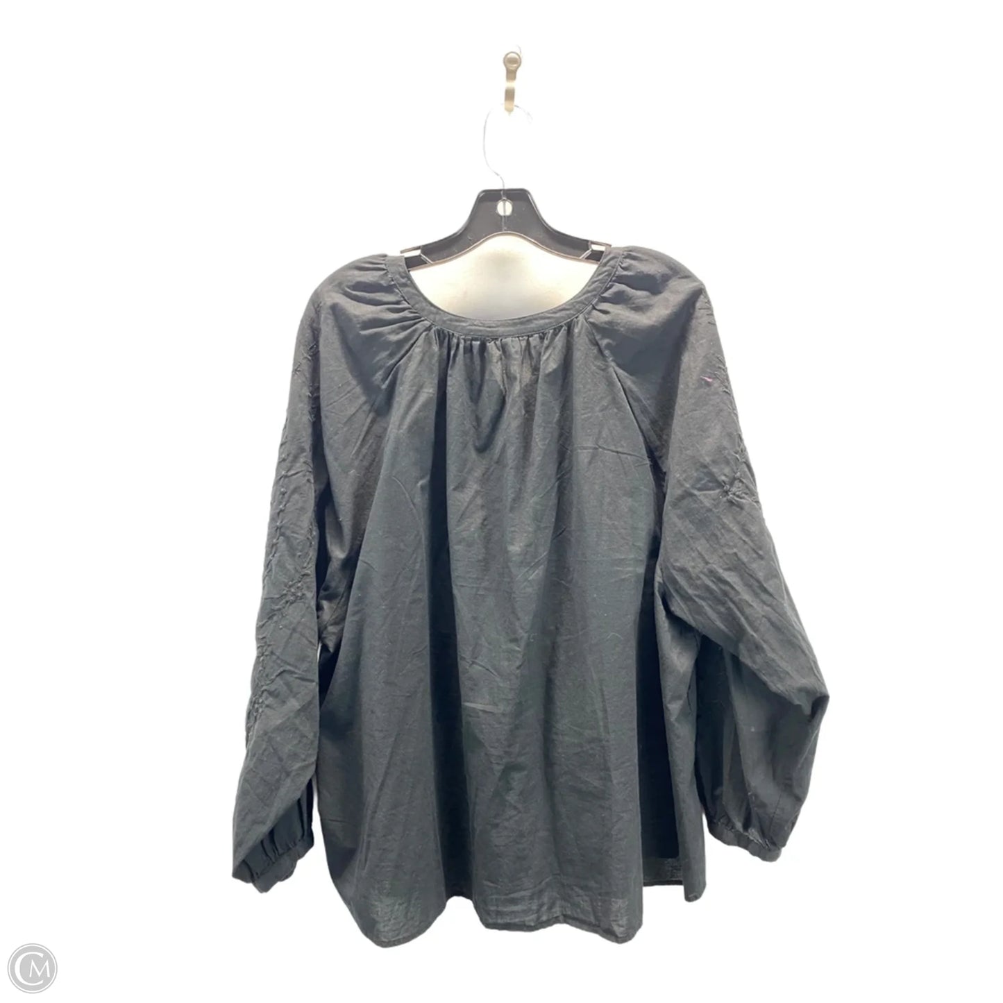 Top 2pc 3/4 Sleeve By Old Navy In Black, Size: 2x