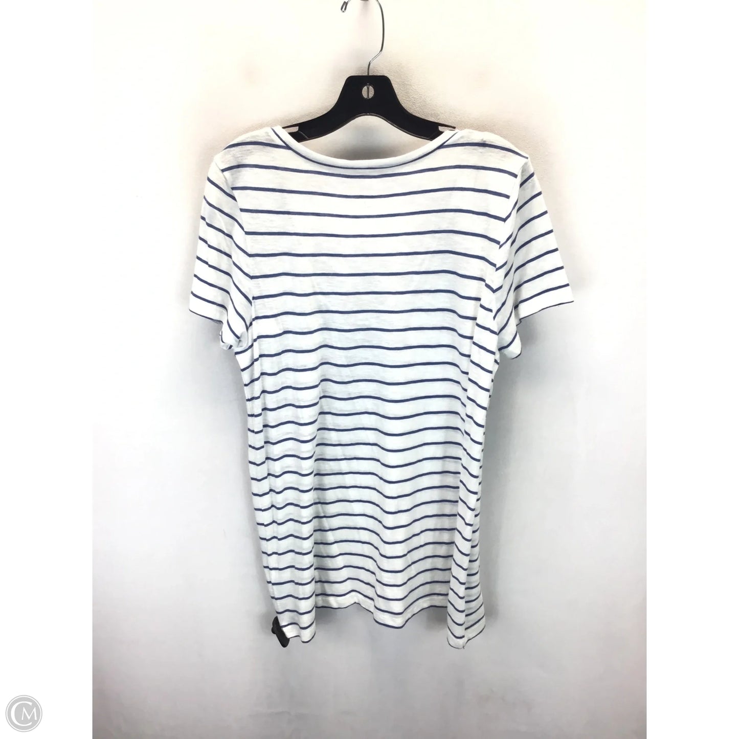 Top Short Sleeve By Caslon In Striped Pattern, Size: Xl