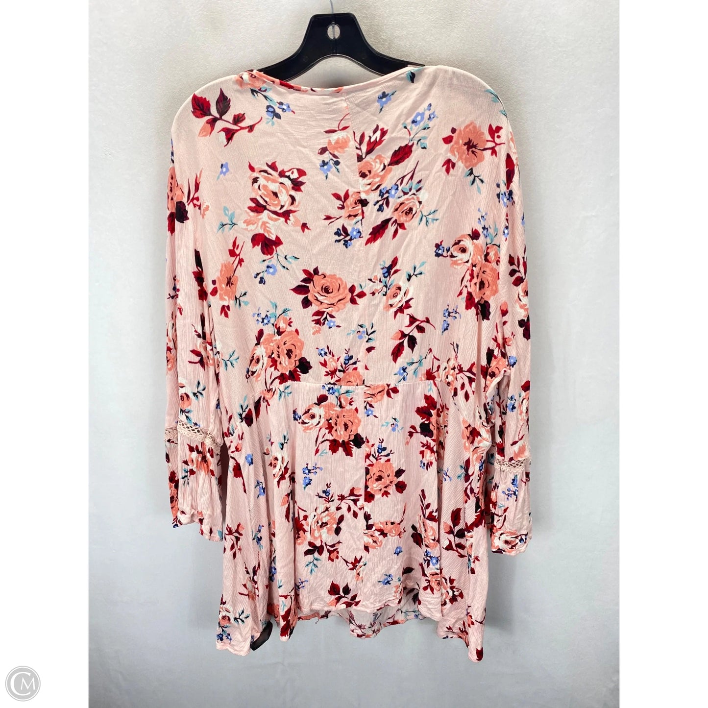 Top 3/4 Sleeve By Lane Bryant In Floral Print, Size: 22