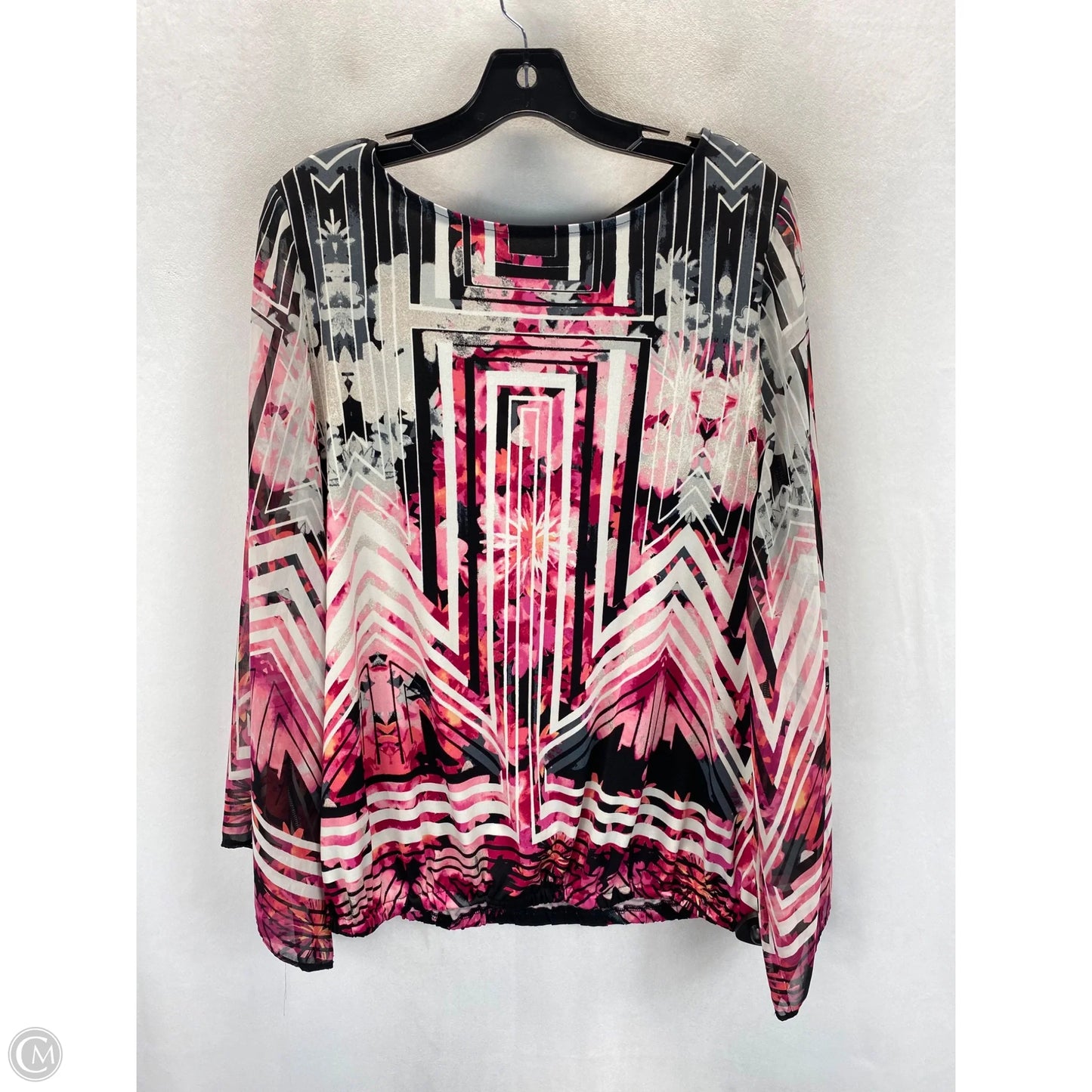 Top Long Sleeve By Style And Company In Multi-colored, Size: L