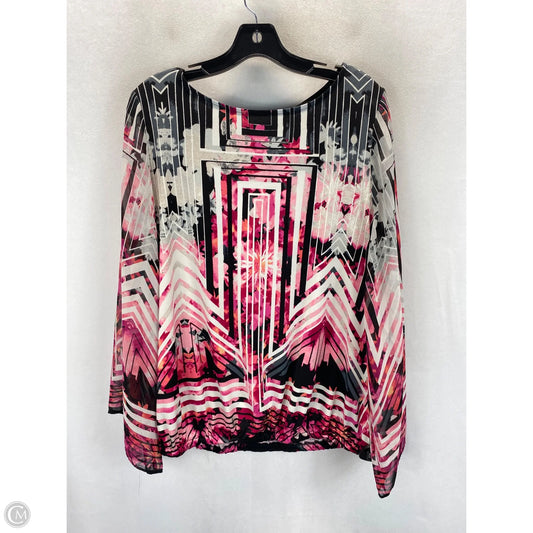 Top Long Sleeve By Style And Company In Multi-colored, Size: L