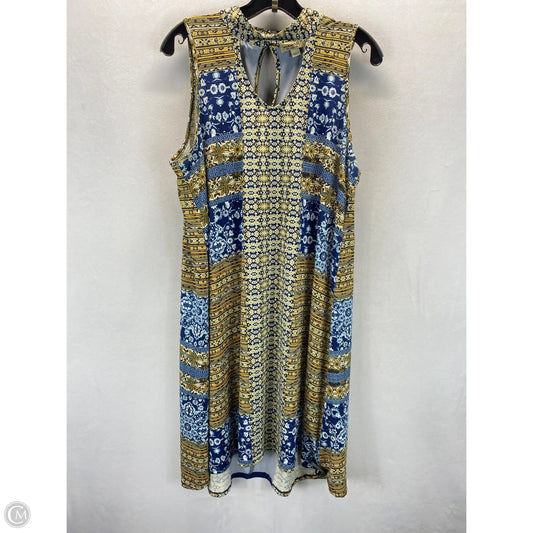 Dress Casual Midi By One World In Multi-colored, Size: L
