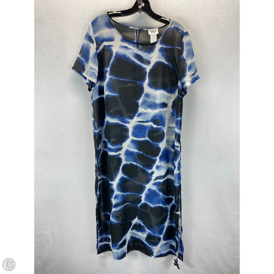 Dress Casual Maxi By Monroe And Main In Black & Blue, Size: Xl