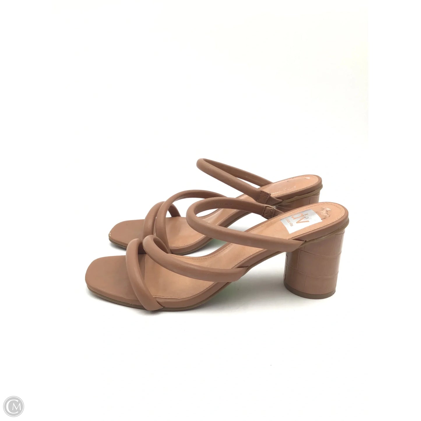 Sandals Heels Block By Dolce Vita In Tan, Size: 8.5