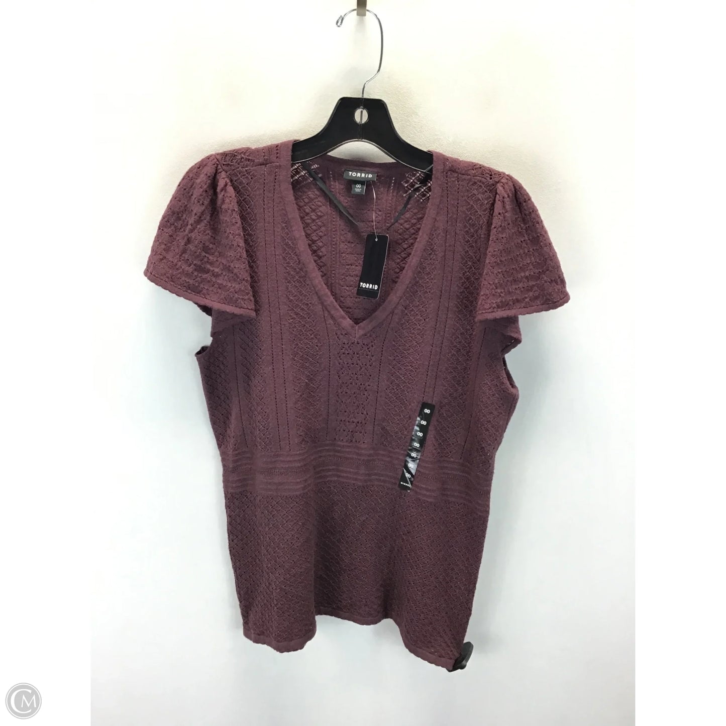 Top Short Sleeve By Torrid In Purple, Size: 0