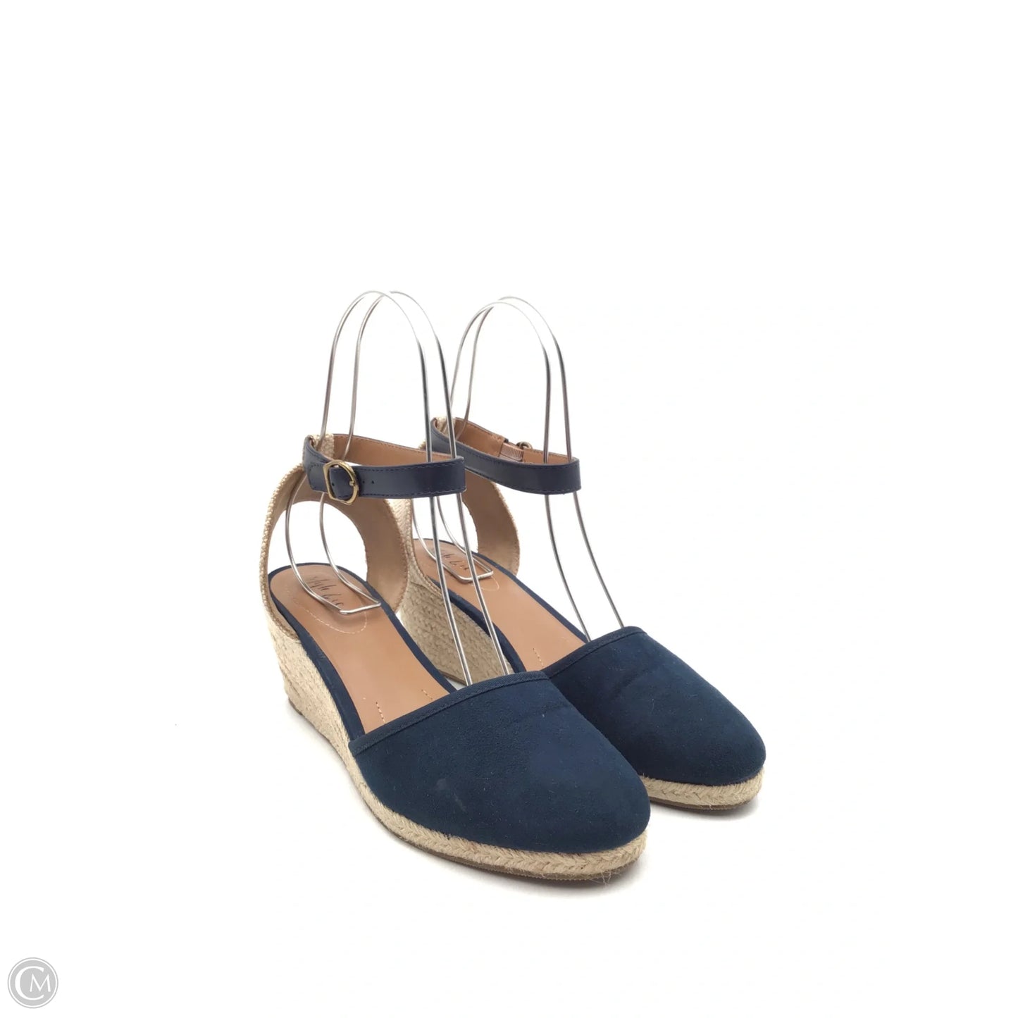 Shoes Heels Wedge By Style And Company In Blue, Size: 8.5