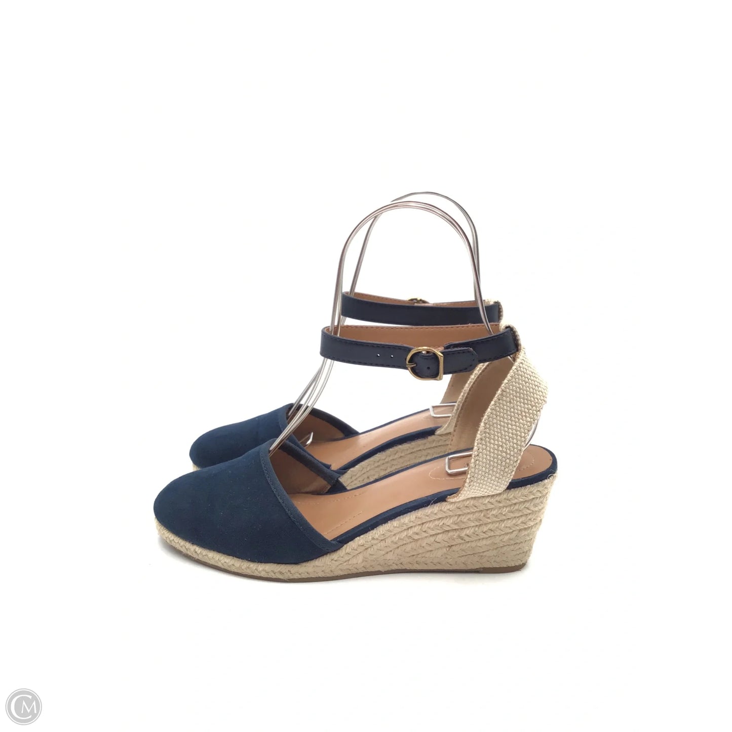 Shoes Heels Wedge By Style And Company In Blue, Size: 8.5