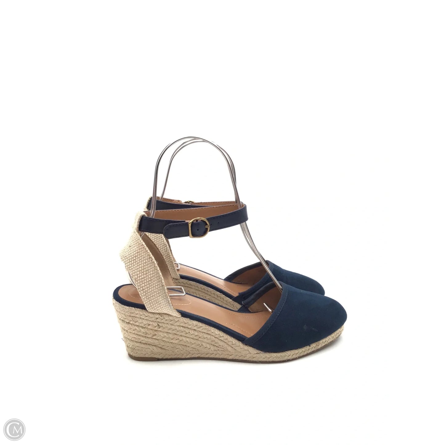 Shoes Heels Wedge By Style And Company In Blue, Size: 8.5