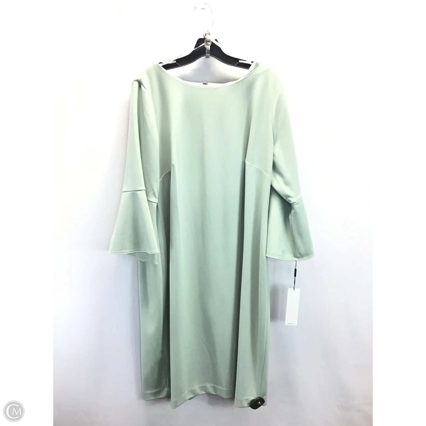 Dress Casual Midi By Calvin Klein In Green, Size: 20